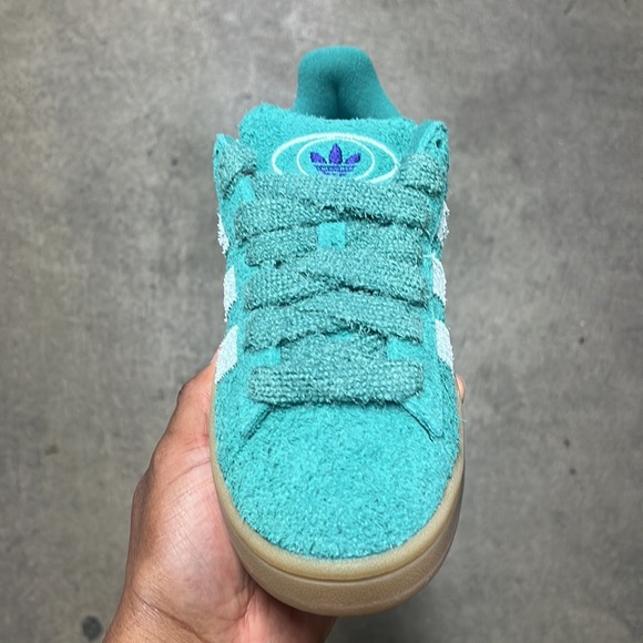 WMNS ADIDAS ORIGINALS
CAMPUS 00s TEAL PURPLE NEON GUM SHOES SNEAKERS WOMAN 7PM - Picture 3 of 9